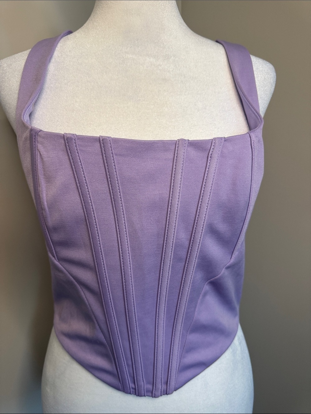 Marthea Lilac Corset Crop Top